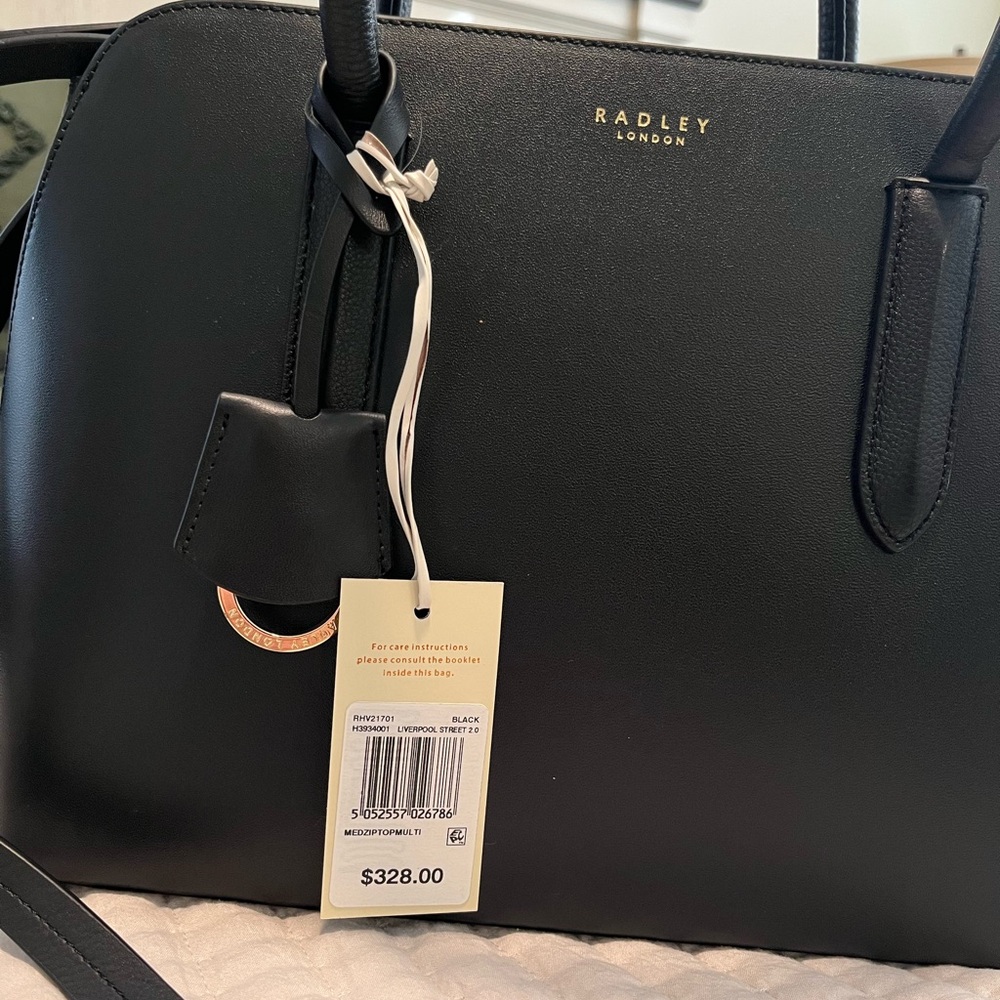 Radley London Black Leather Handbag
